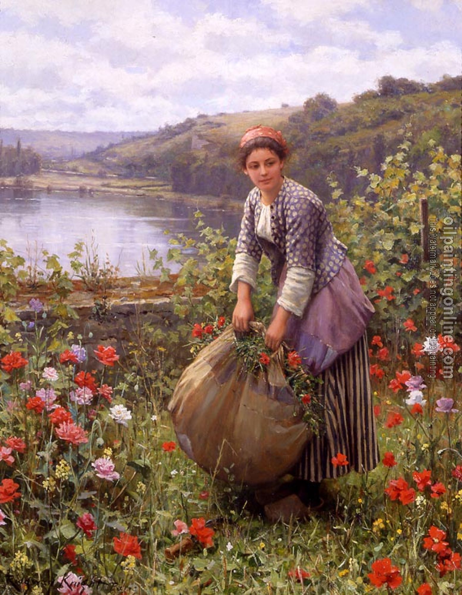 Daniel Ridgway Knight - The grass cutter